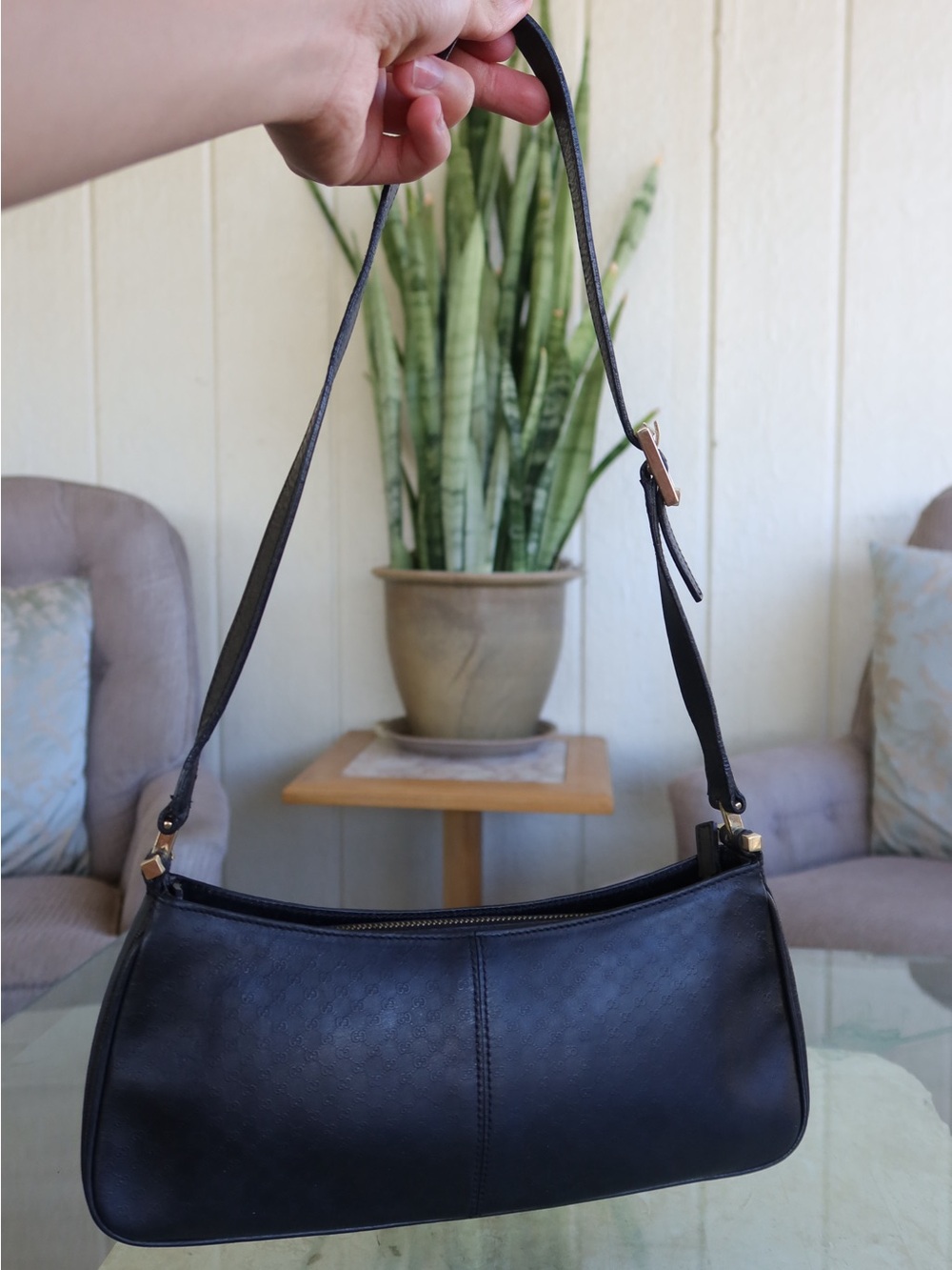 Gucci Pochette Leather in Blk💝💝💝